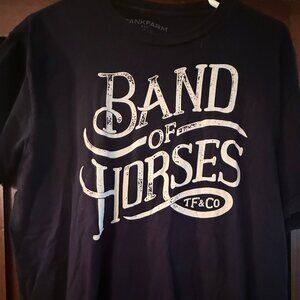 Band of Horses T-shirt Black from Tank Farm Co. Rare style Large